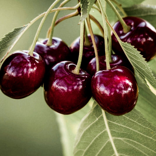 Close-up view of Sweetheart Sweet Cherry.